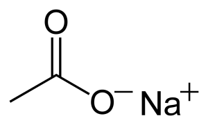 sodium acetate chemical structure